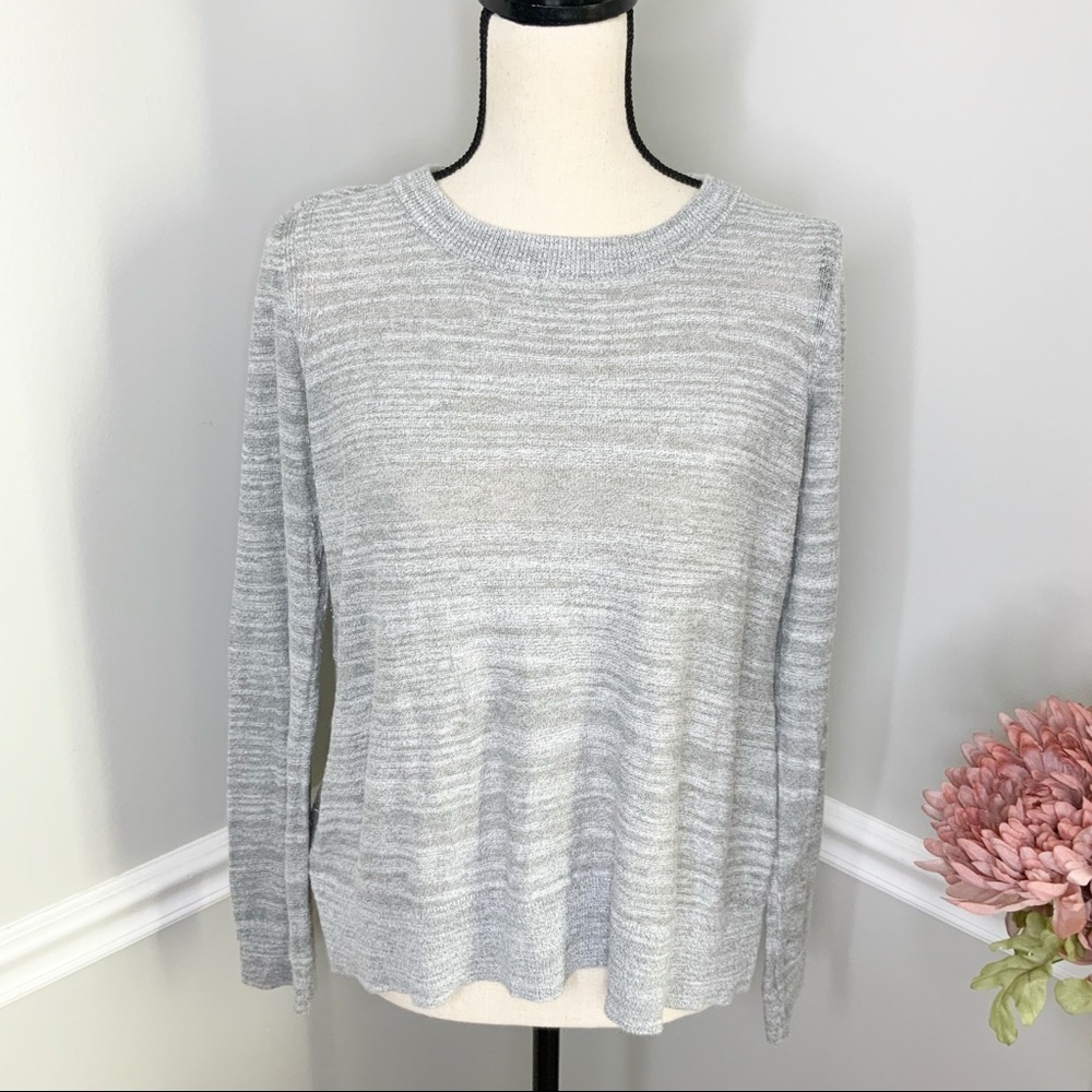 ANTHROPOLOGIE ANGEL OF THE NORTH Grey Sweater